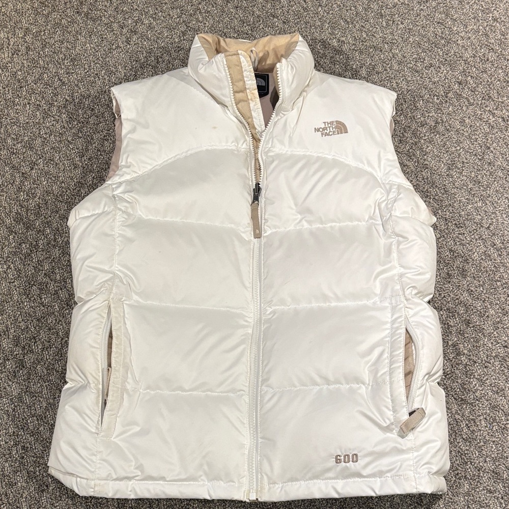 The North Face Cream Puffer Vest